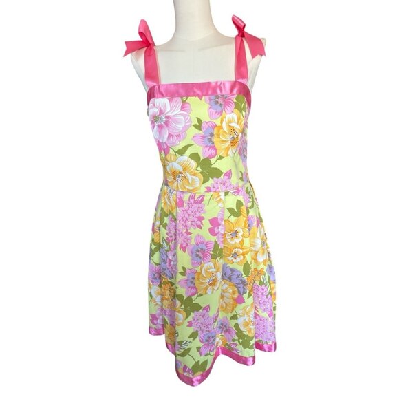 Sara Campbell Dresses & Skirts - Sara Campbell Sleeveless Floral Fit & Flare Dress Women's Sz 8